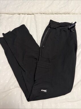 Grey's Anatomy Black Utility Cargo Joggers